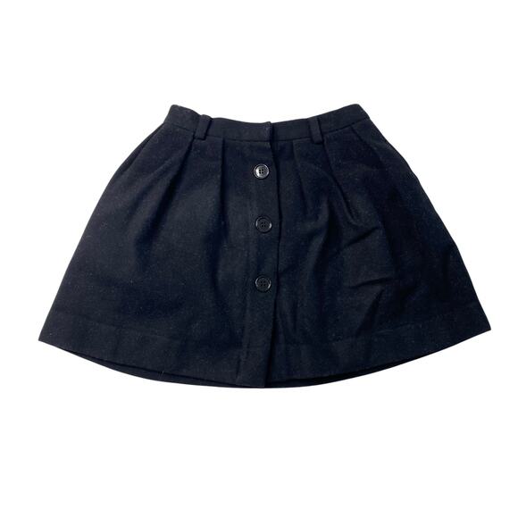 Bonpoint Other - Vintage Bonpoint Wool A-Line Skirt Button Front Girl's Size 6 Black Lined Formal